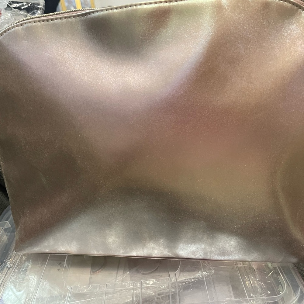Elegant Metallic Women's Bag with Accessories